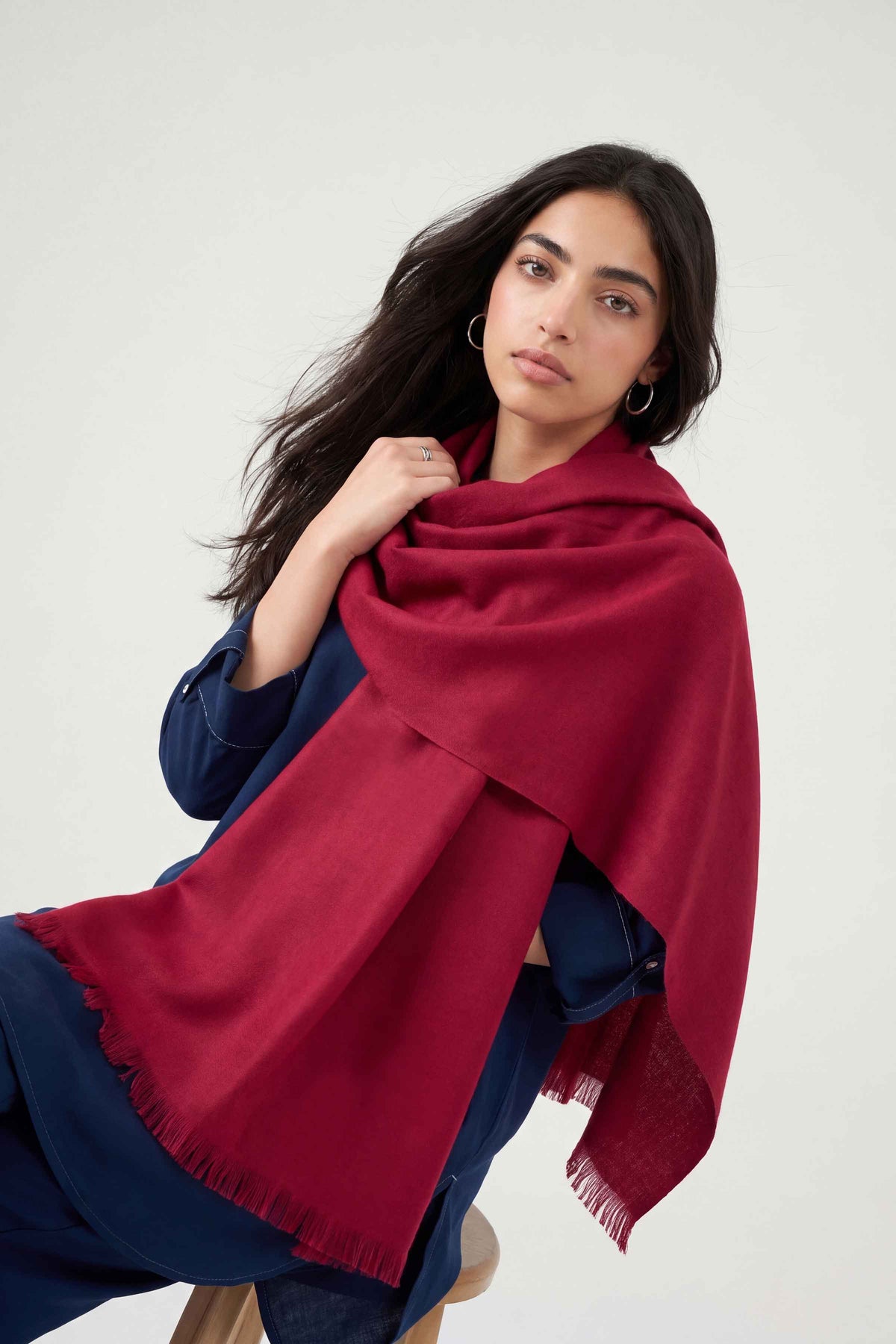 Maroon Women Shawl-1720522122 for Women - Shawl Collection | Nishat | Shop Online