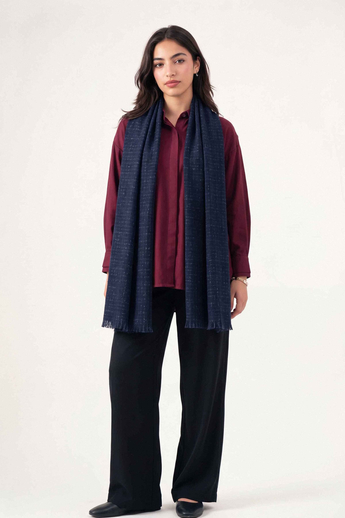 Navy Women Shawl-1721102121 for Women - Shawl Collection | Nishat | Shop Online