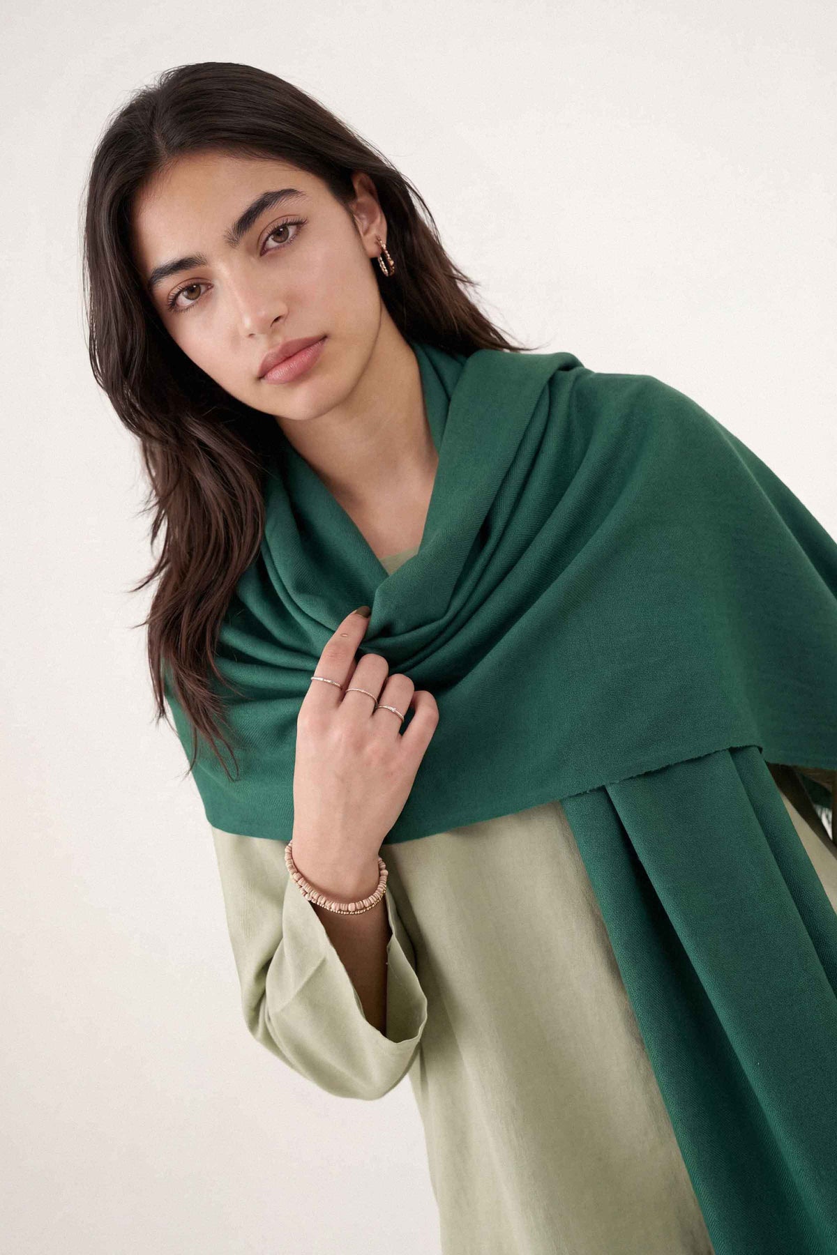 Green Women Shawl-1721112104