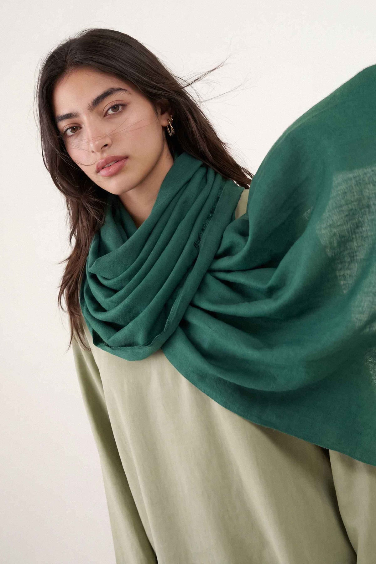 Green Women Shawl-1721112104