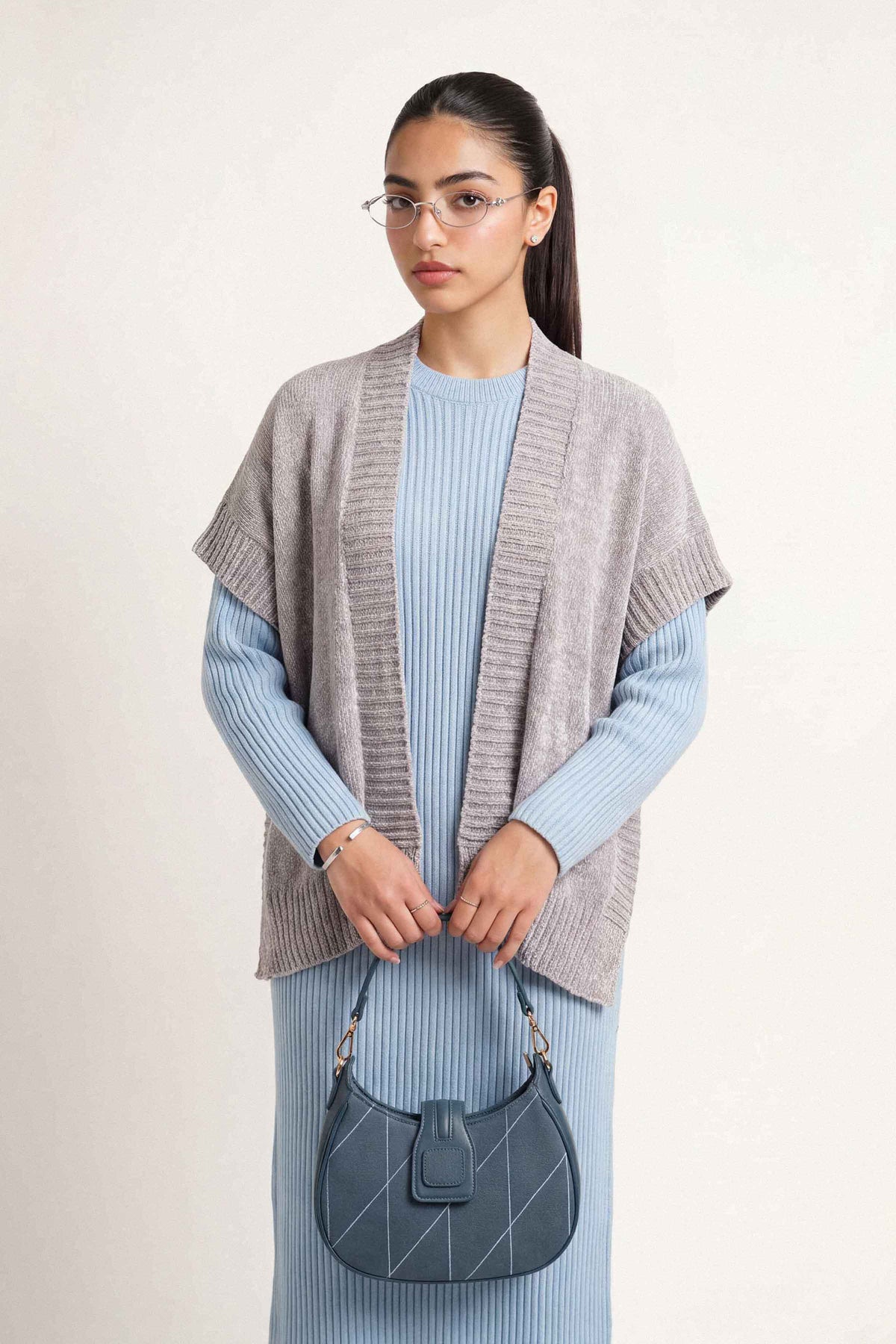 Light Grey Cape Shawl-1721282111 for Women - Cape Shawl Collection | Nishat | Shop Online