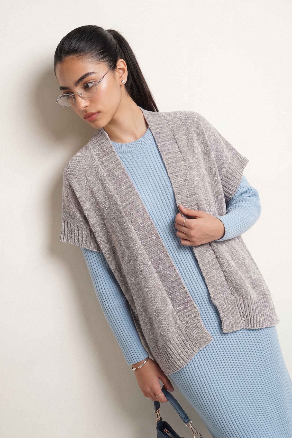 Light Grey Cape Shawl-1721282111 for Women - Cape Shawl Collection | Nishat | Shop Online