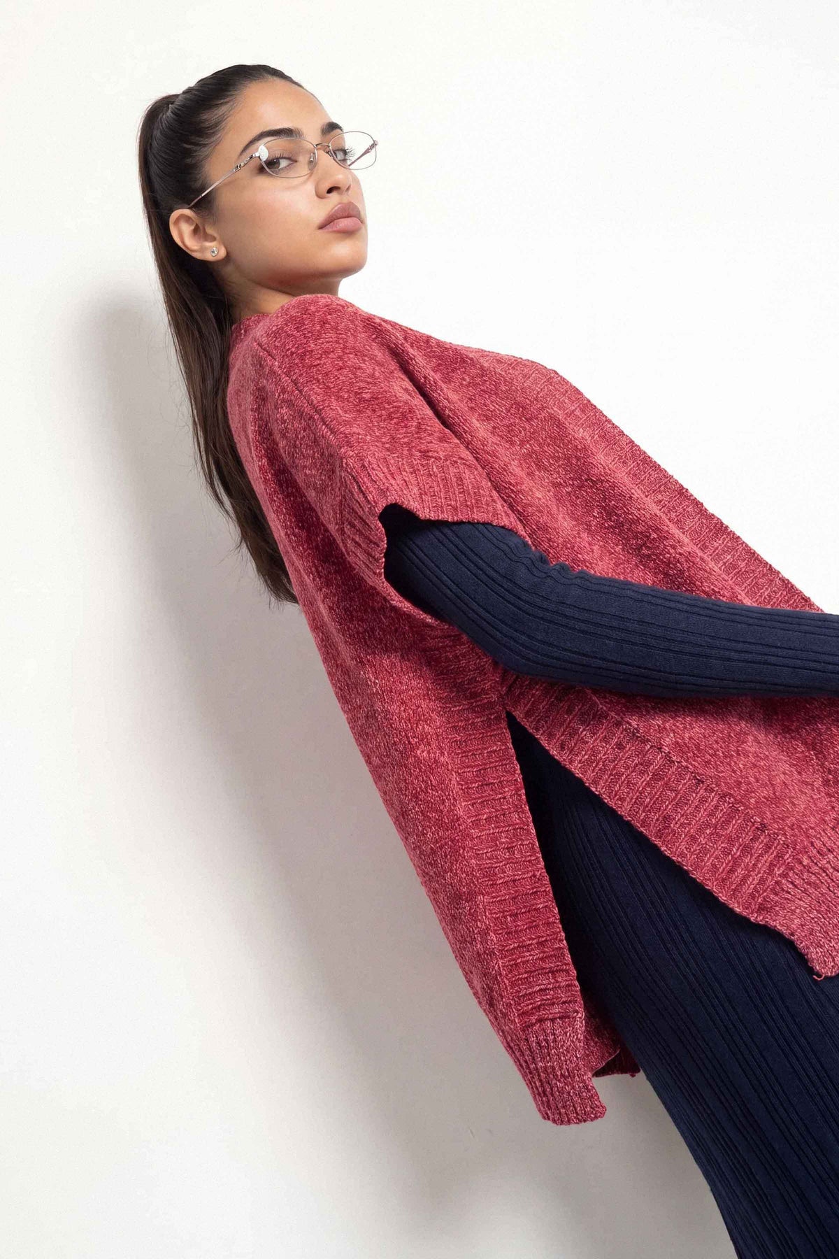 Burgundy Cape Shawl-1721282122 for Women - Cape Shawl Collection | Nishat | Shop Online