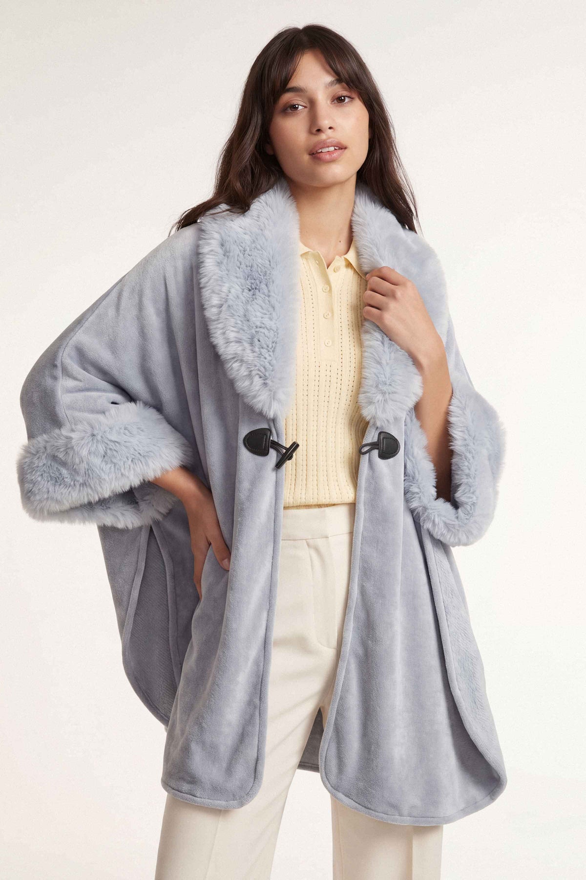 Sky Blue Cape Shawl-1721292108 for Women - Cape Shawl Collection | Nishat | Shop Online