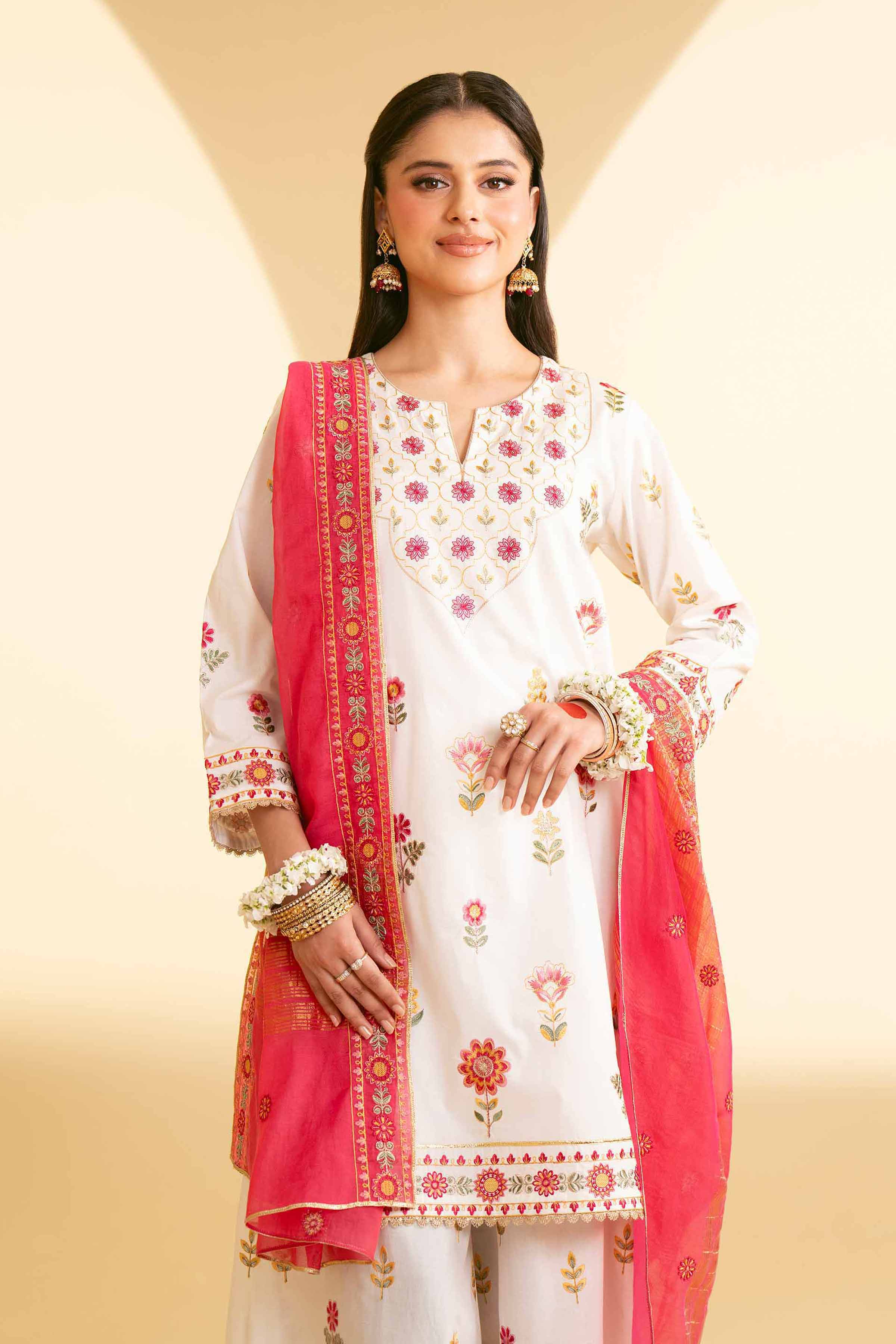 3 Piece - Embroidered Suit - 42219885 for Women - Unstitched Collection | Nishat | Shop Online