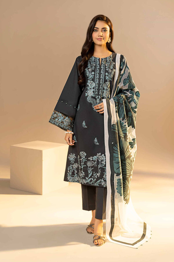 3 Piece - Jacquard Embroidered Suit -  42301631