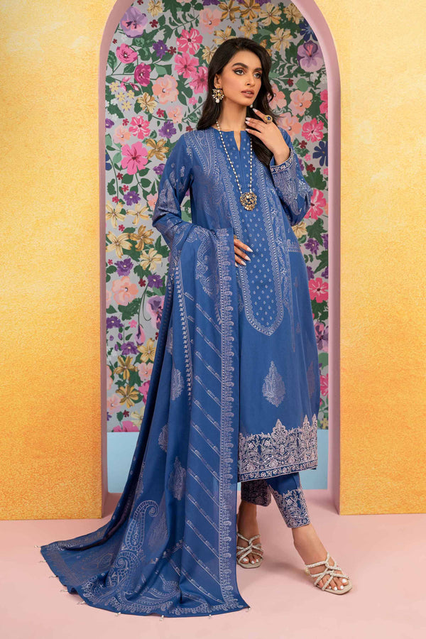3 Piece - Embroidered Jacquard Suit - 42301775