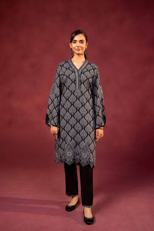 2 Piece - Printed Embroidered Suit - 42303350