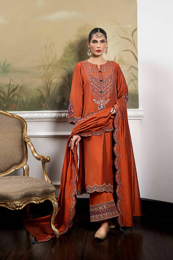 3 Piece - Embroidered Suit - 42308006