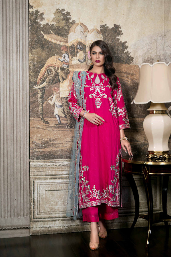 3 Piece - Embroidered Suit - 42308007