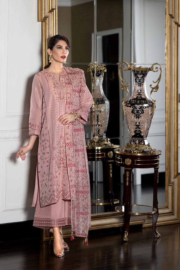 3 Piece - Embroidered Suit - 42308009