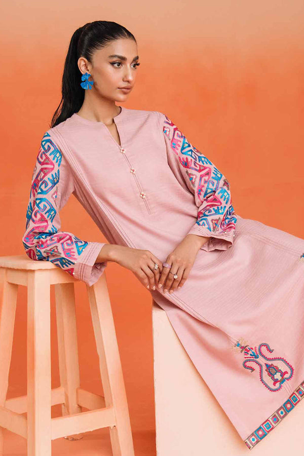 2 Piece - Dyed Embroidered Suit - 42401003