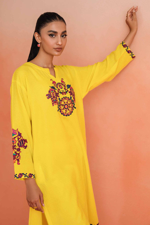 2 Piece - Dyed Embroidered Suit - 42401005