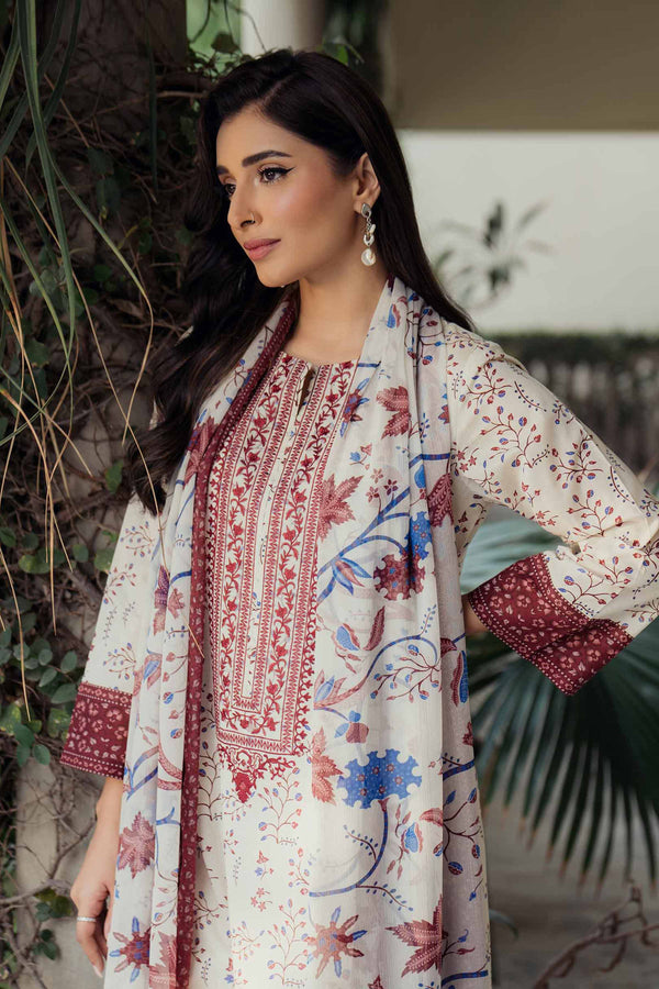 2 Piece - Printed Embroidered Suit - 42401090