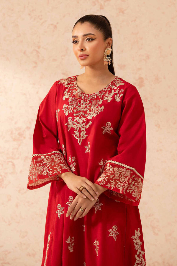 2 Piece - Dyed Embroidered Suit - 42401257