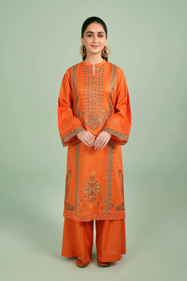 2 Piece - Dyed Embroidered Suit - 42401258
