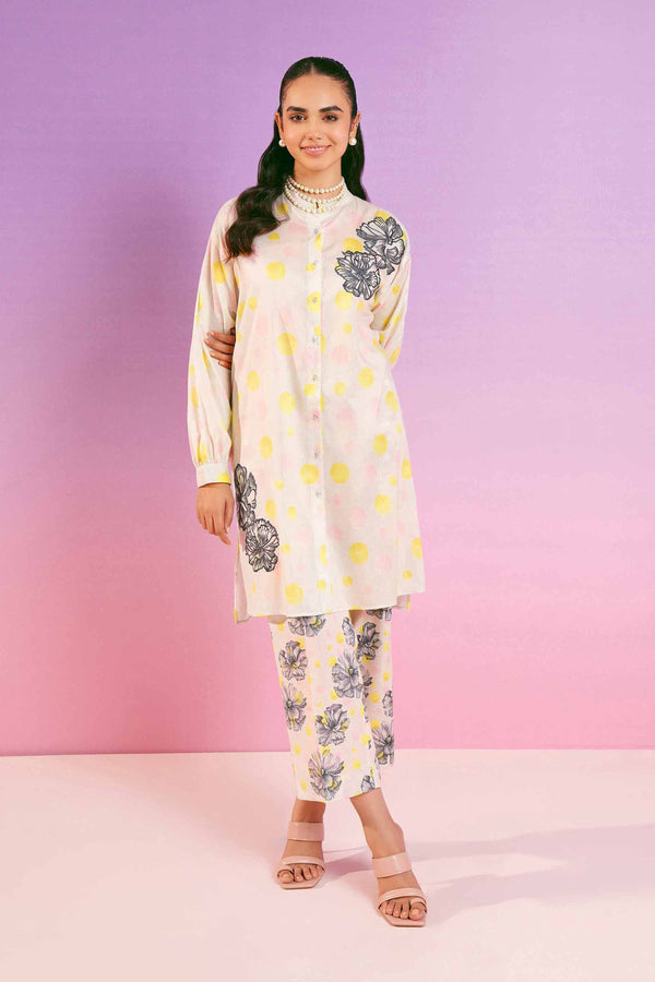 2 Piece - Printed Embroidered Suit - 42401277