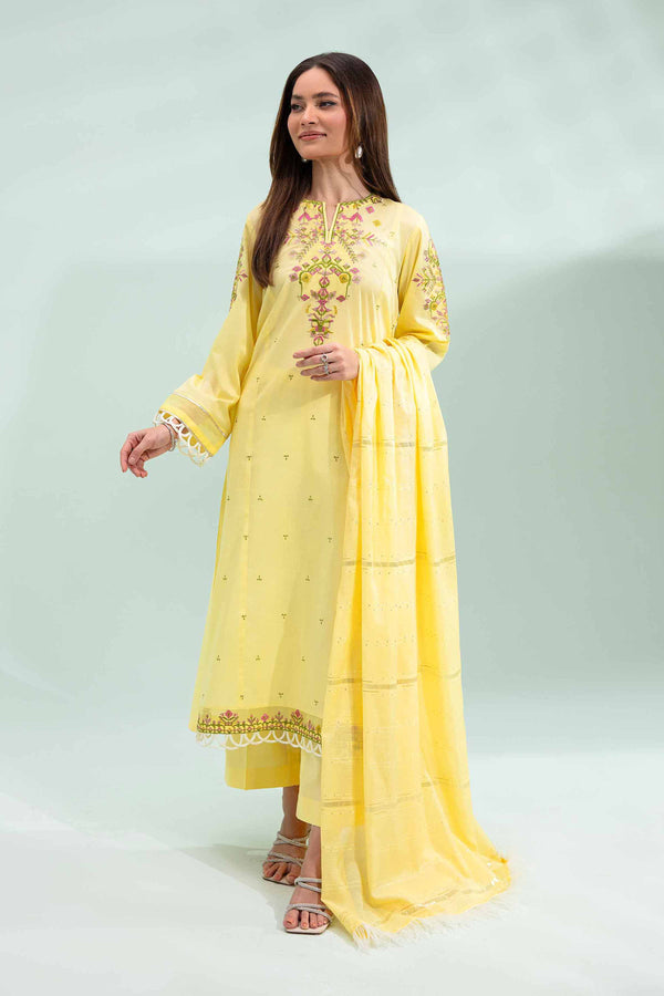 2 Piece - Fancy Embroidered Suit - 42401293