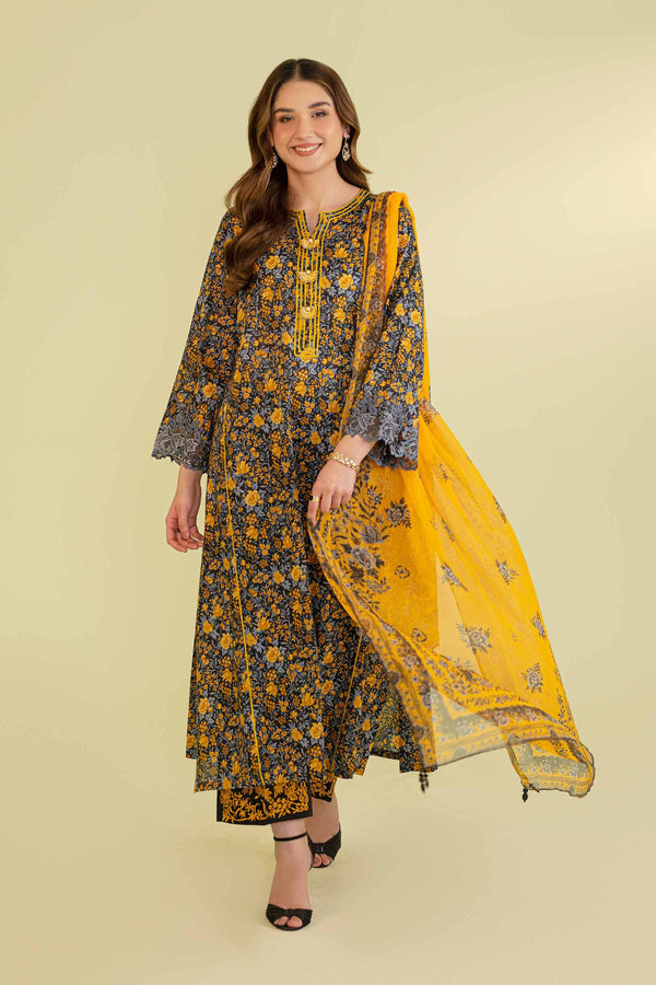 2 Piece - Printed Embroidered Suit - 42401300
