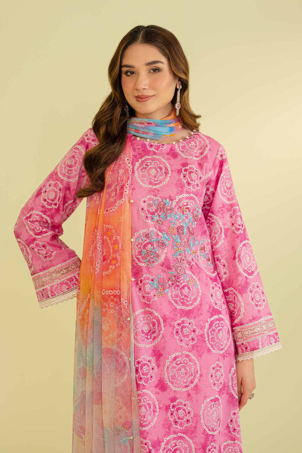 2 Piece - Printed Embroidered Suit - 42401302