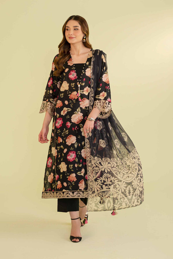 2 Piece - Printed Embroidered Suit - 42401303