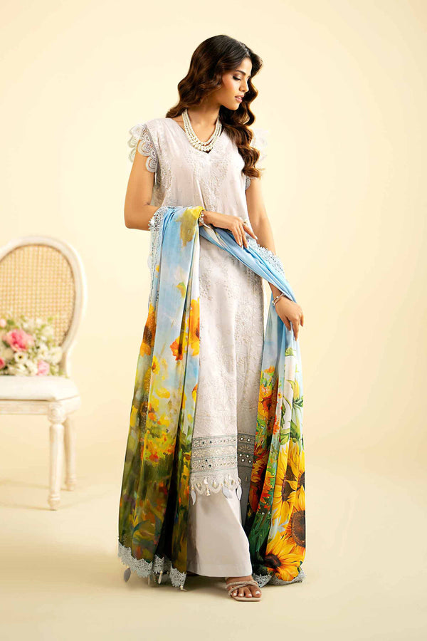 3 piece - Dyed Embroidered Suit - 42401332