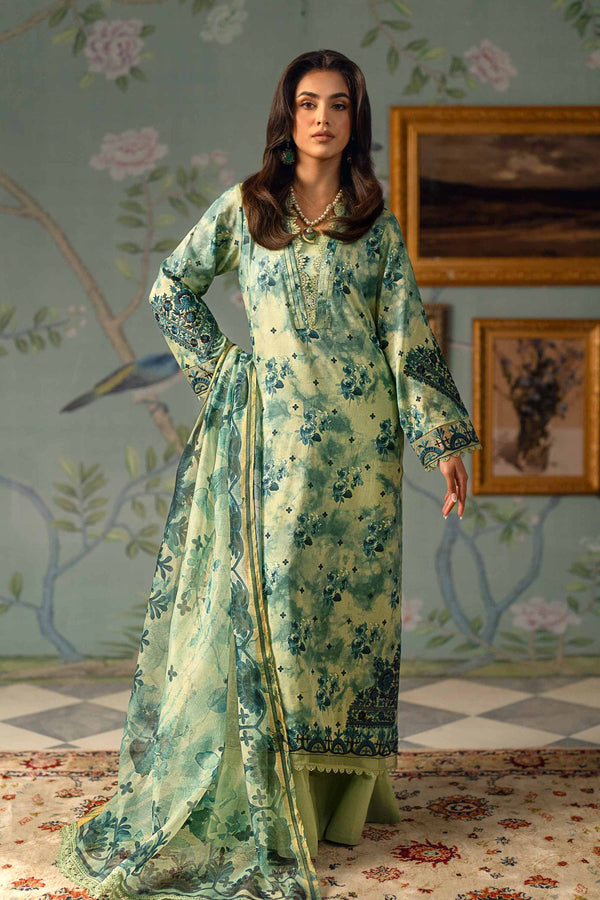 3 Piece - Printed Embroidered Suit - 42401382