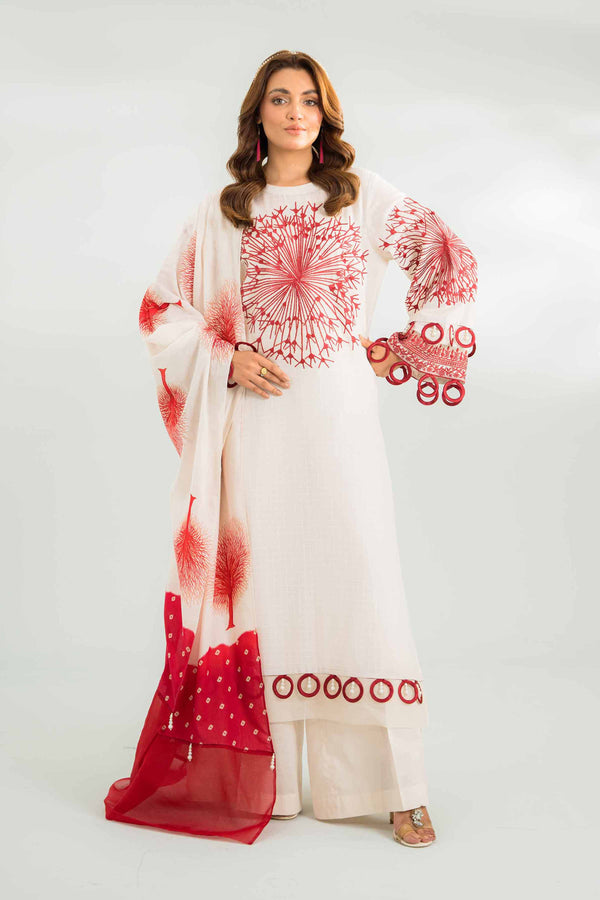 3 Piece - Embroidered Suit - 42401443