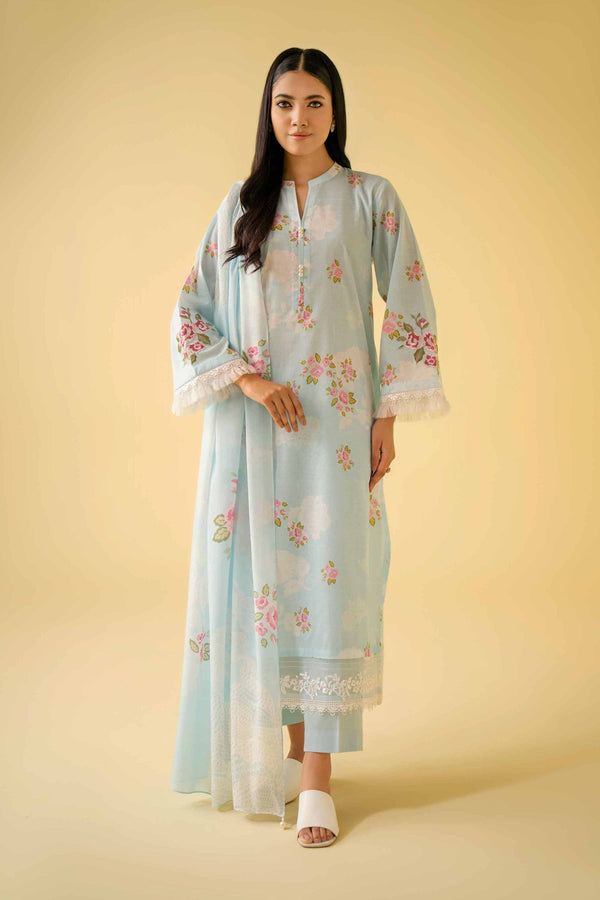 2 Piece - Printed Embroidered Suit - 42401569