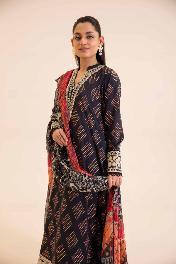 2 Piece - Printed Embroidered Suit - 42401716