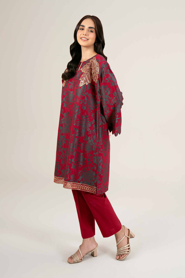 2 Piece - Jacquard Embroidered Suit - 42401750