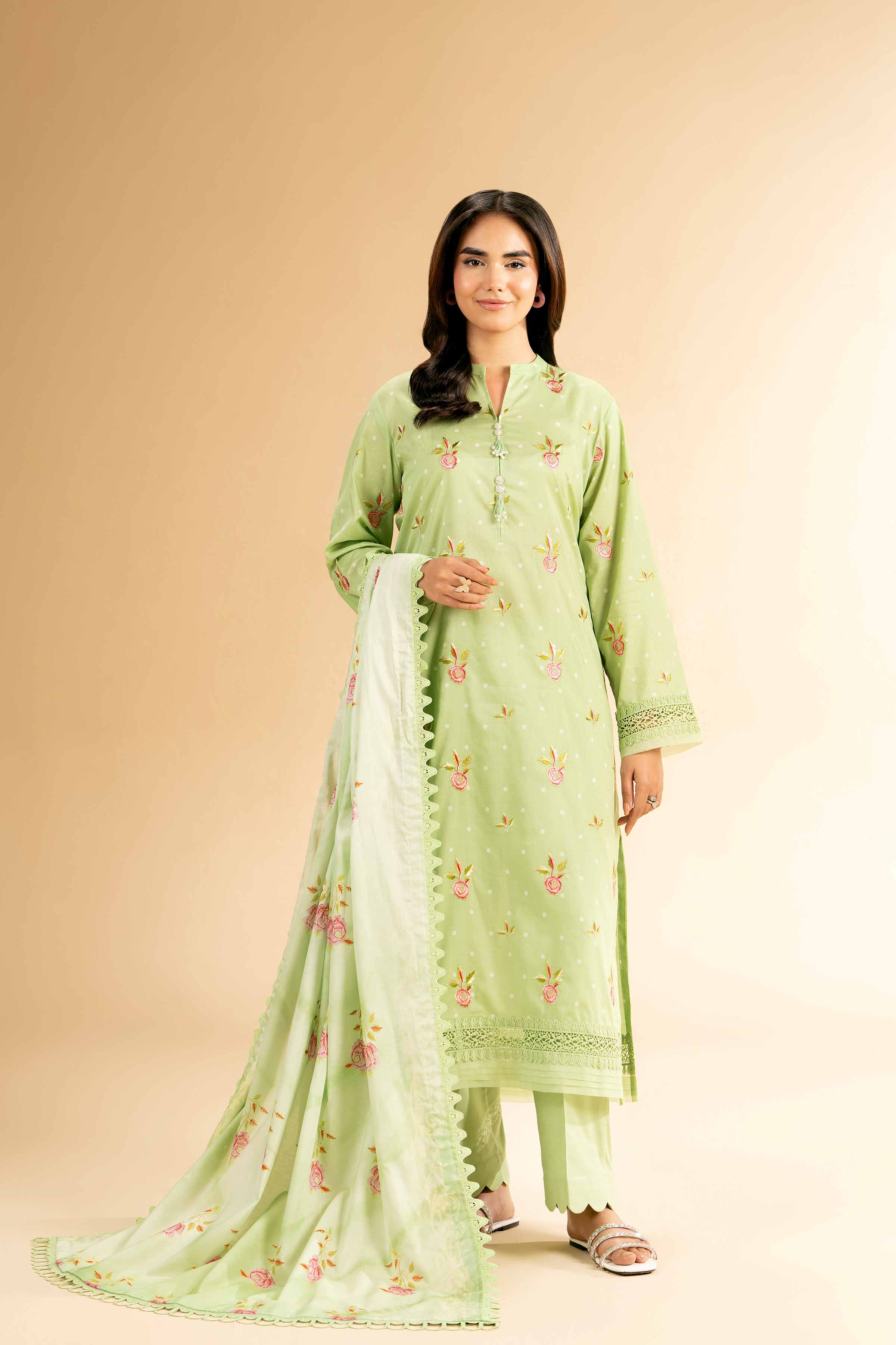 3 Piece - Printed Embroidered Suit - 42401819-1 for Women - Unstitched Collection | Nishat | Shop Online
