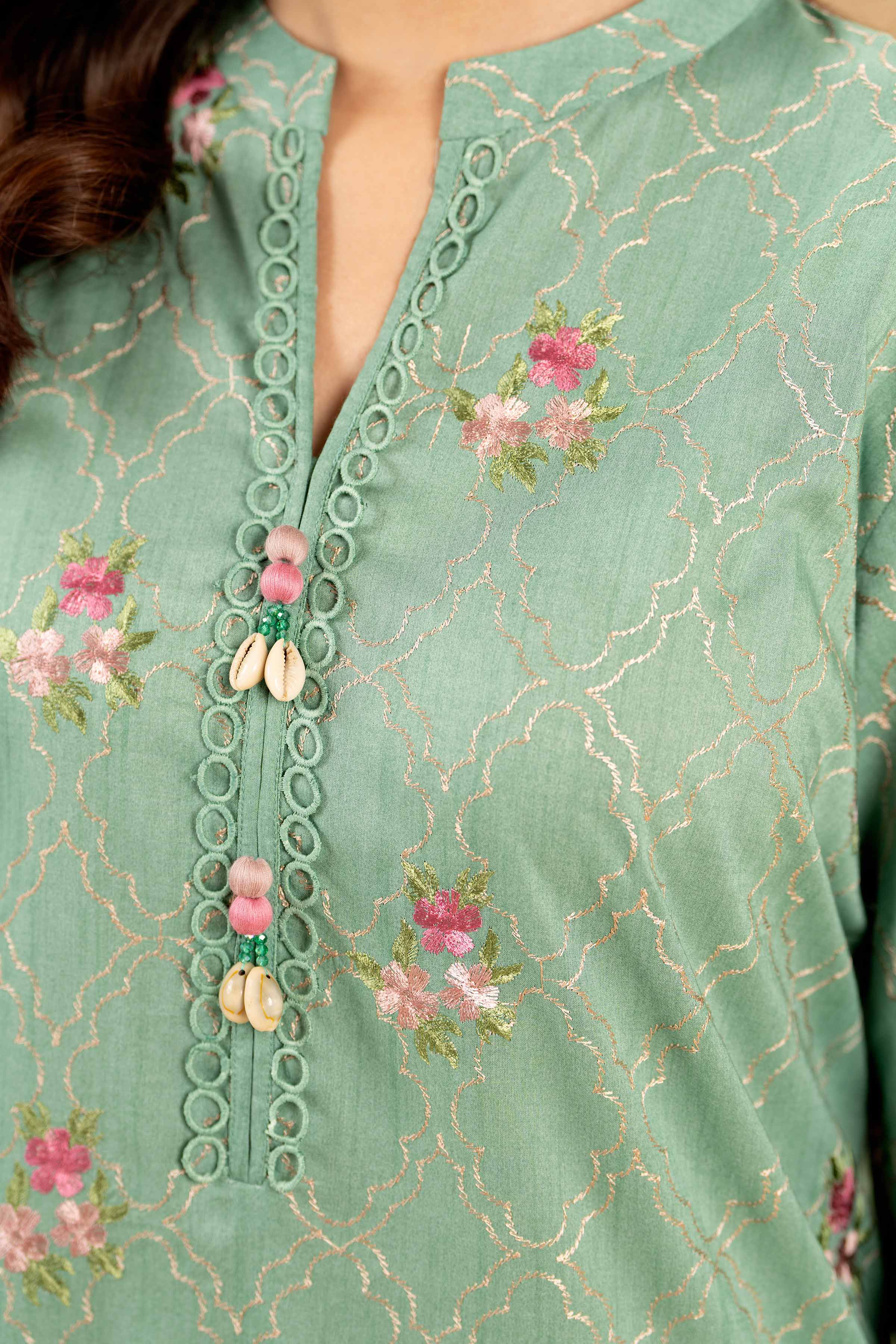 3 Piece - Printed Embroidered Suit - 42401821-1 for Women - Unstitched Collection | Nishat | Shop Online