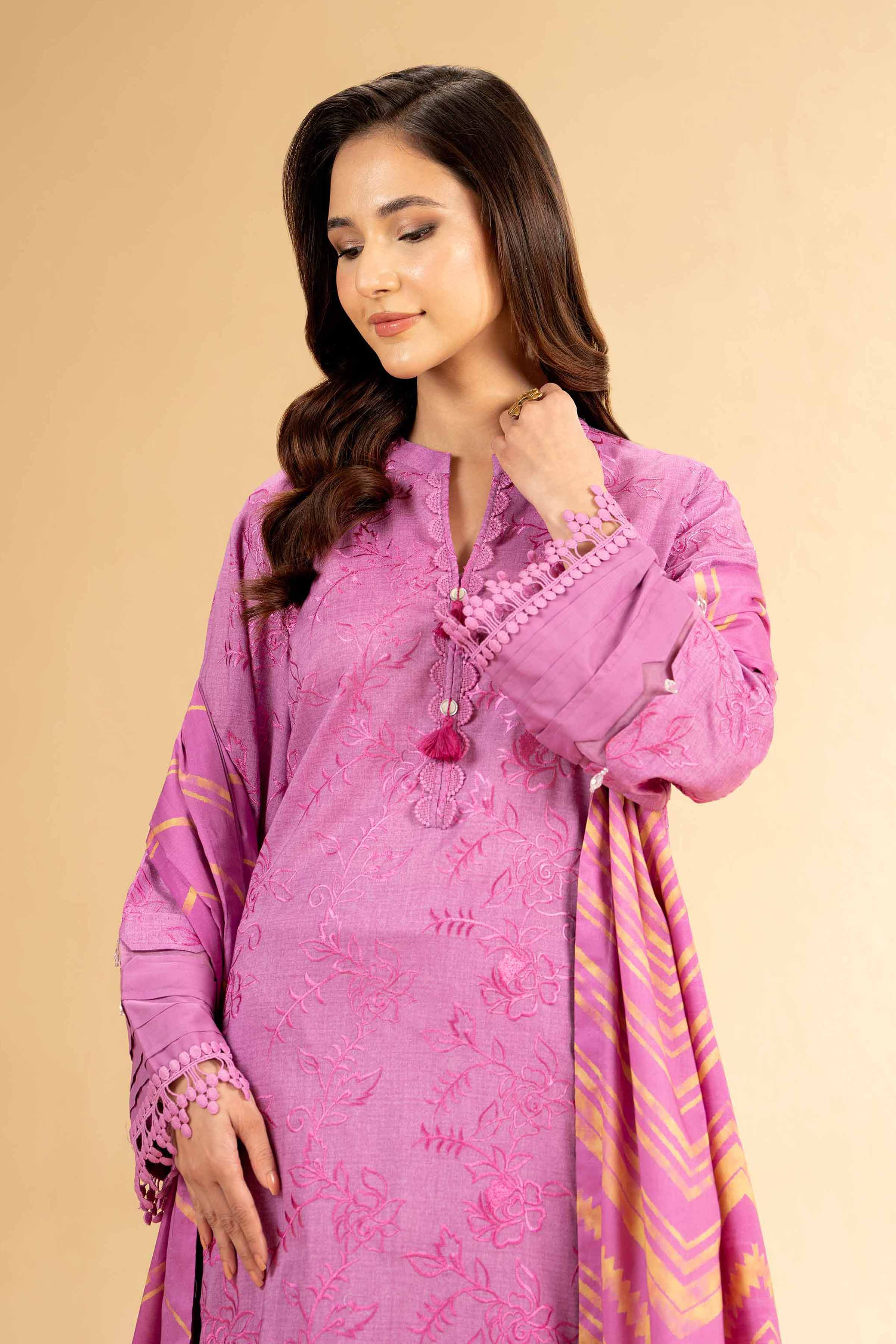 3 Piece - Printed Embroidered Suit - 42401822-1 for Women - Unstitched Collection | Nishat | Shop Online