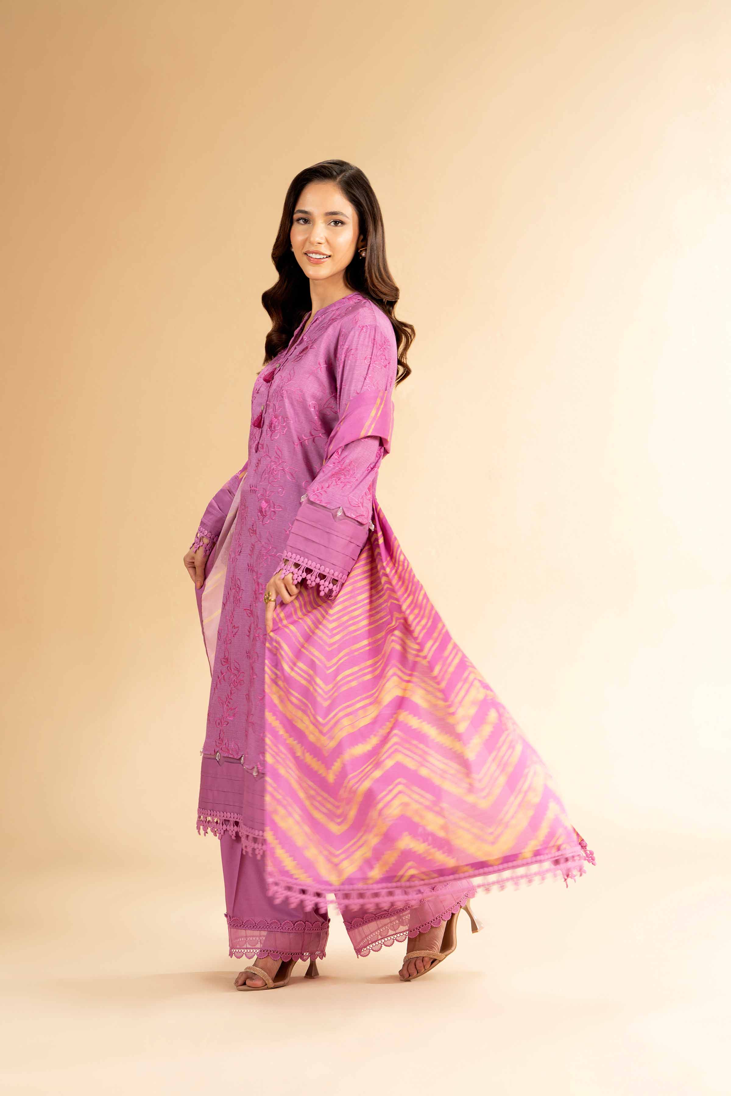 3 Piece - Printed Embroidered Suit - 42401822-1 for Women - Unstitched Collection | Nishat | Shop Online