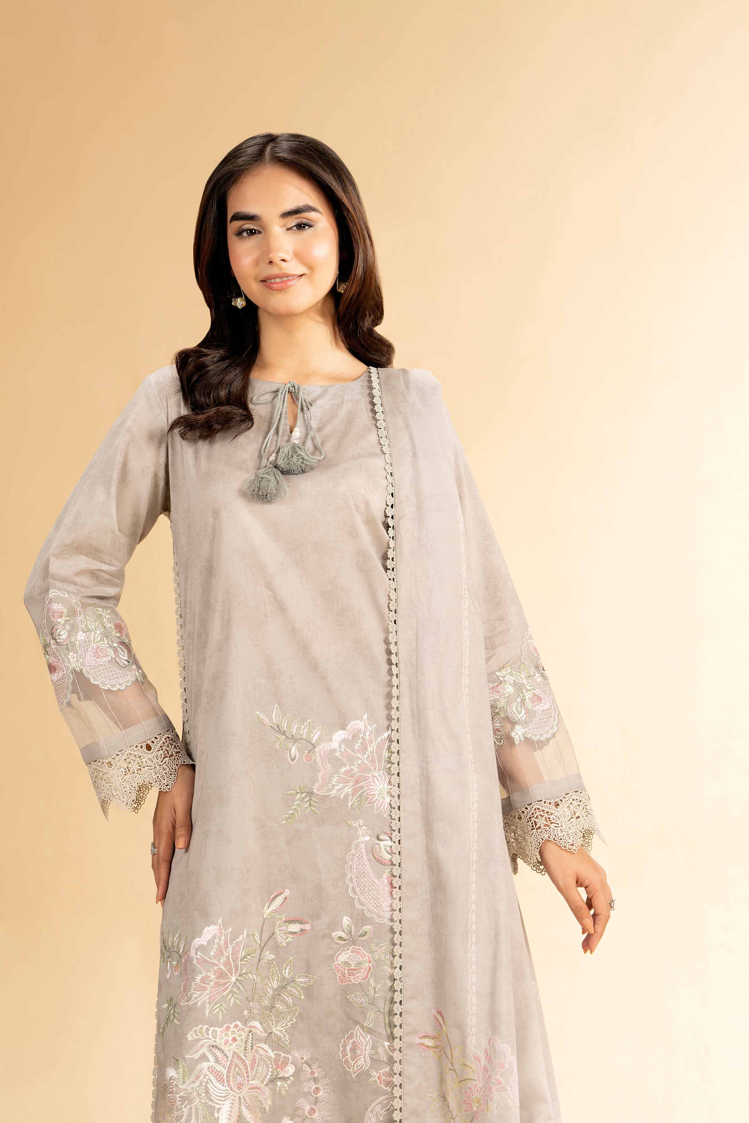 3 Piece - Printed Embroidered Suit - 42401823-1 for Women - Unstitched Collection | Nishat | Shop Online