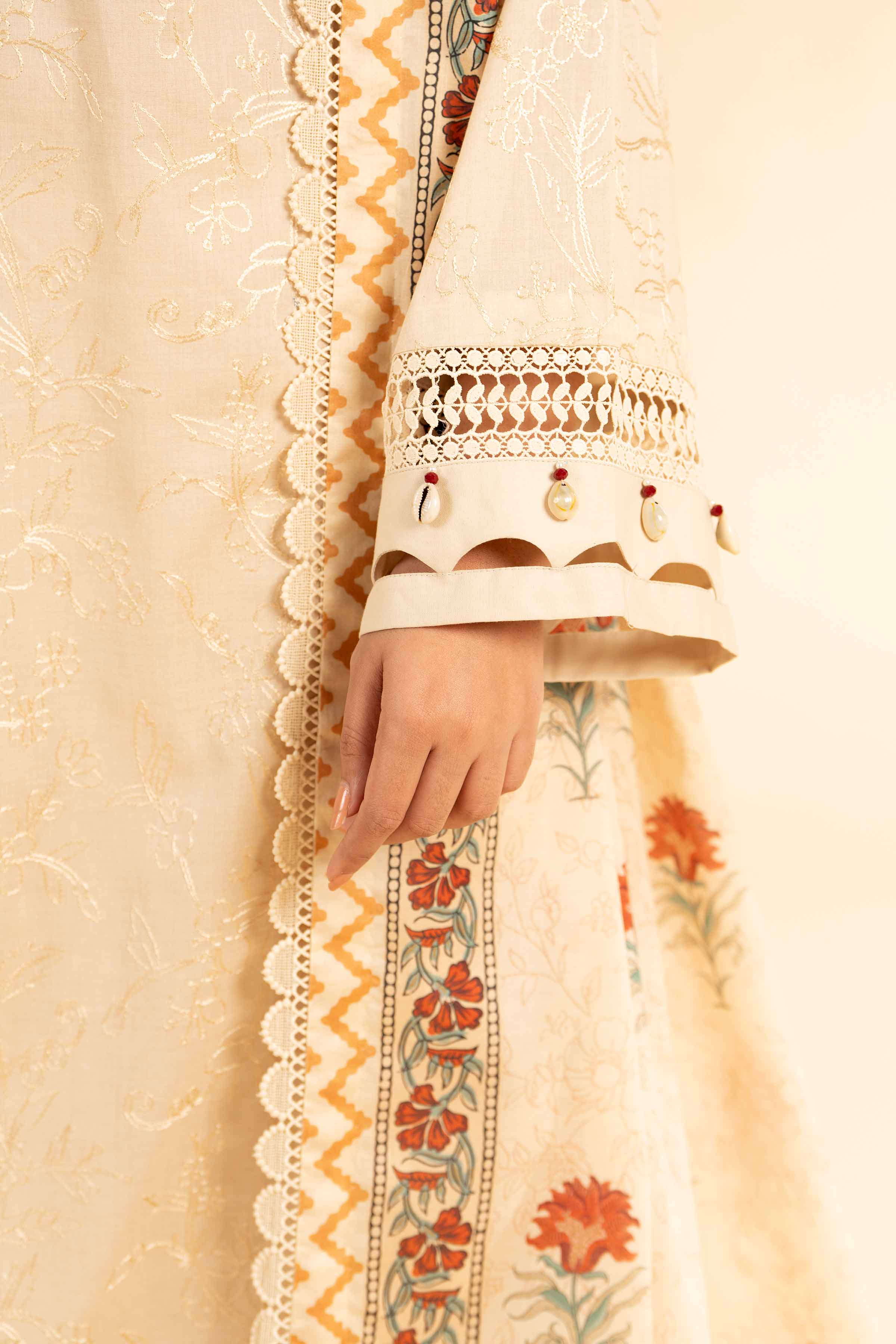 3 Piece - Printed Embroidered Suit - 42401825-1 for Women - Unstitched Collection | Nishat | Shop Online