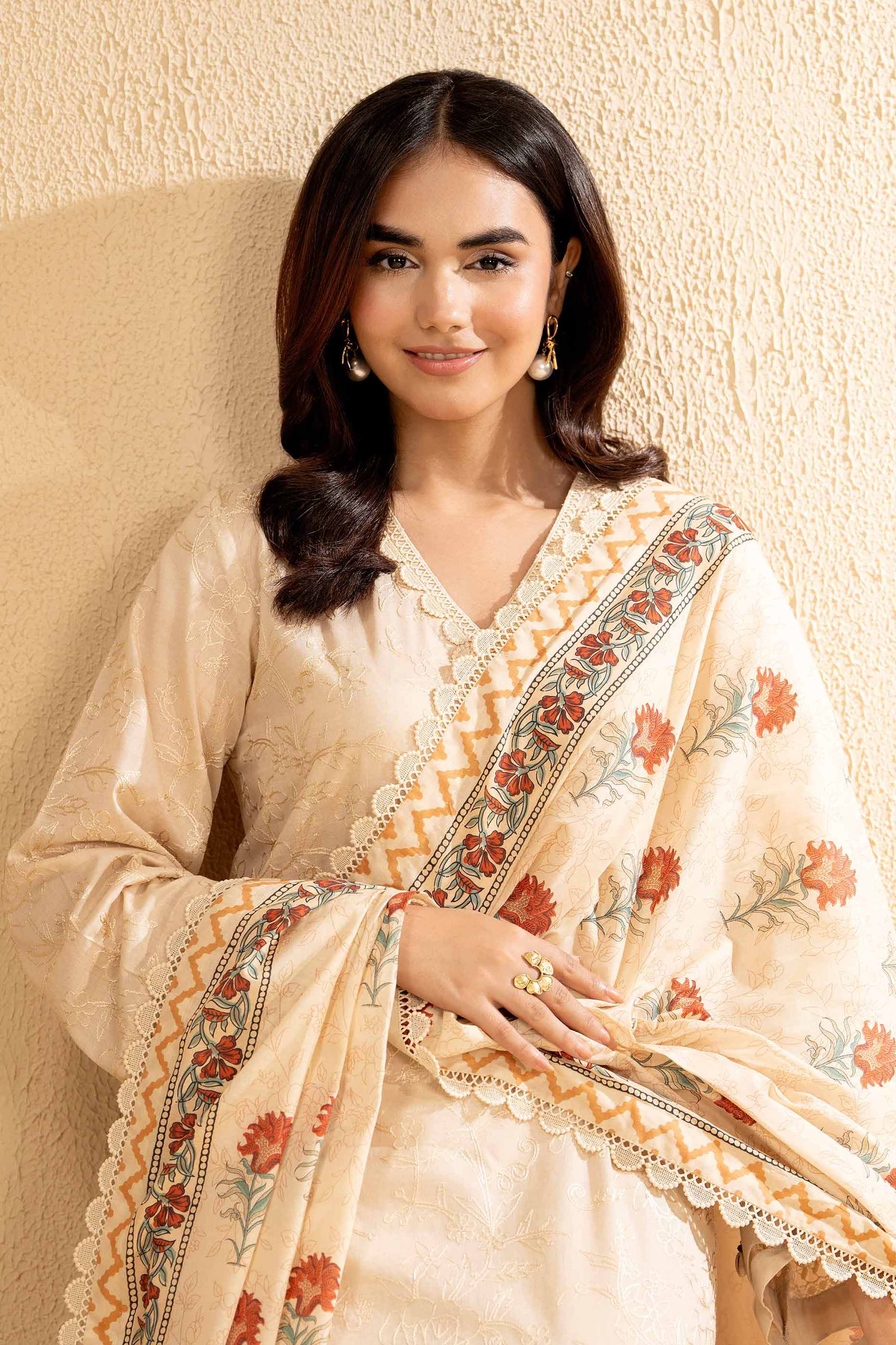 3 Piece - Printed Embroidered Suit - 42401825-1 for Women - Unstitched Collection | Nishat | Shop Online