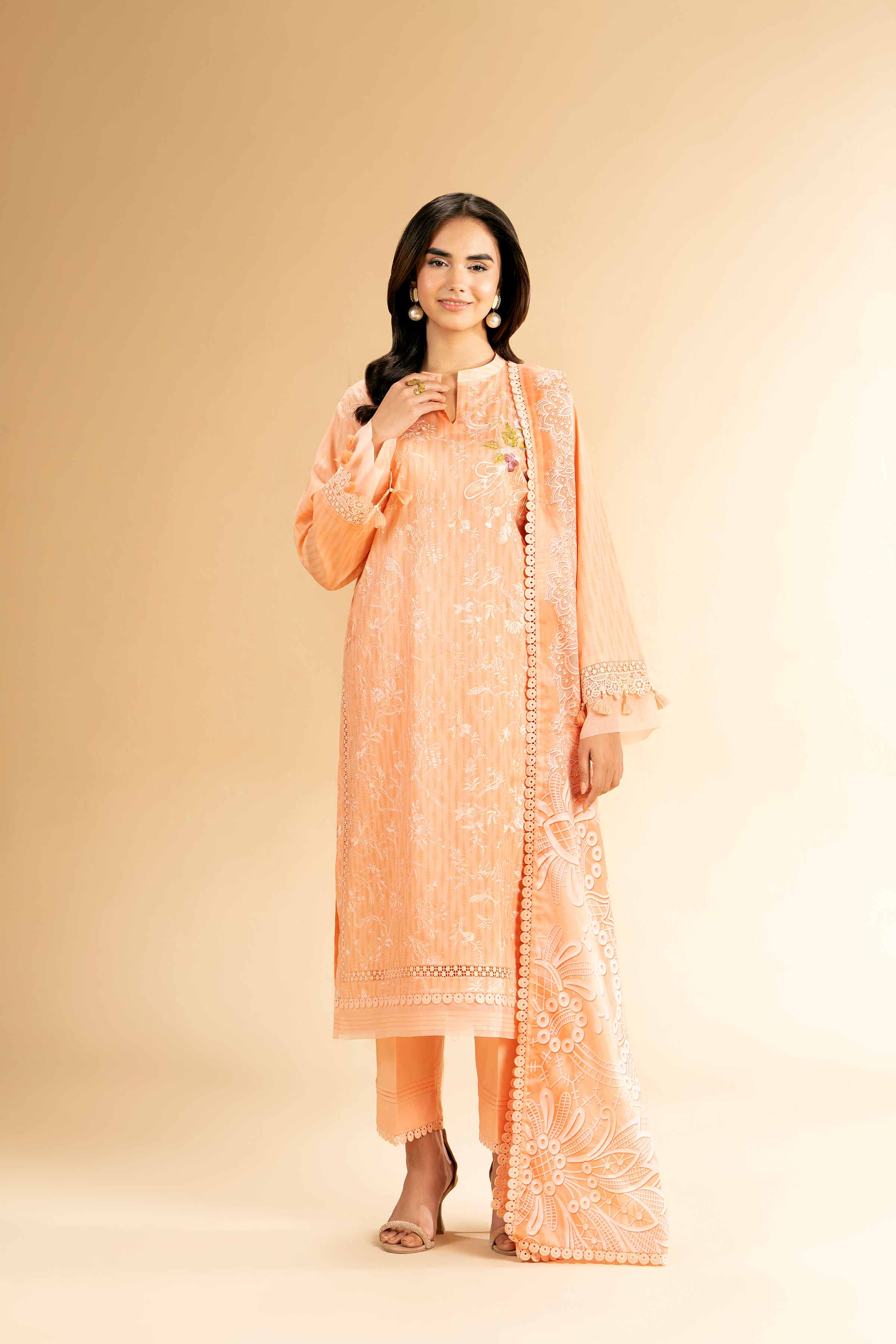 3 Piece - Printed Embroidered Suit - 42401826-1 for Women - Unstitched Collection | Nishat | Shop Online
