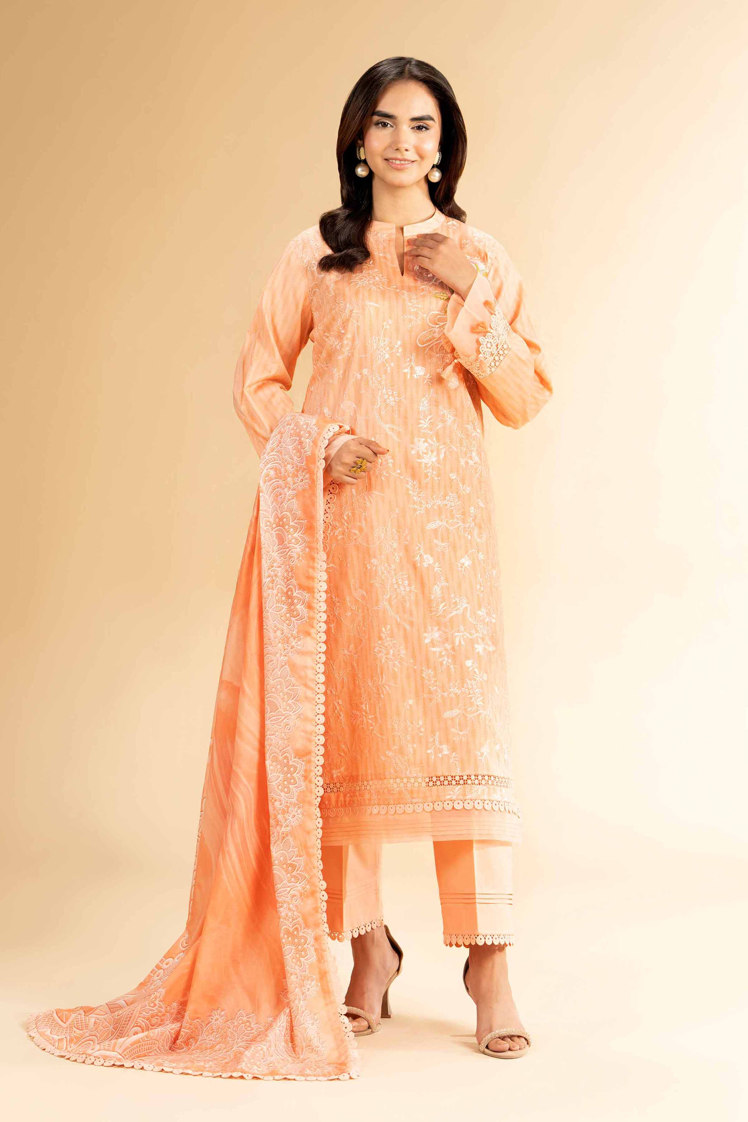 3 Piece - Printed Embroidered Suit - 42401826-1 for Women - Unstitched Collection | Nishat | Shop Online