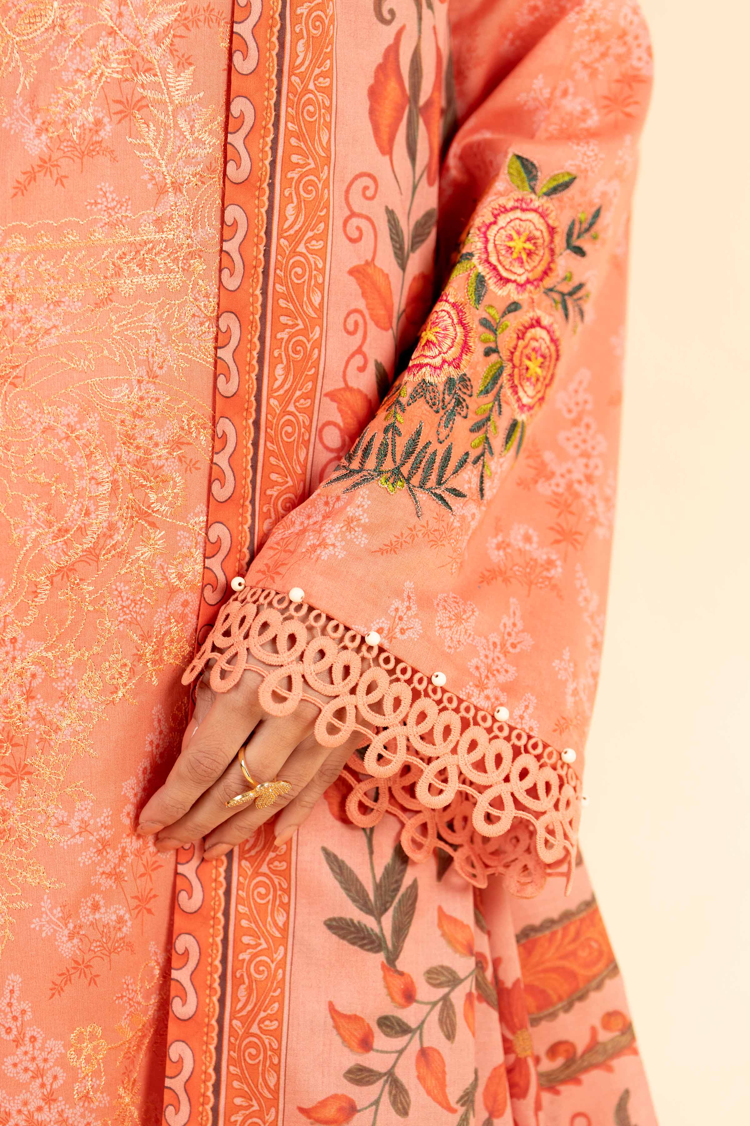 3 Piece - Printed Embroidered Suit - 42401827-1 for Women - Unstitched Collection | Nishat | Shop Online