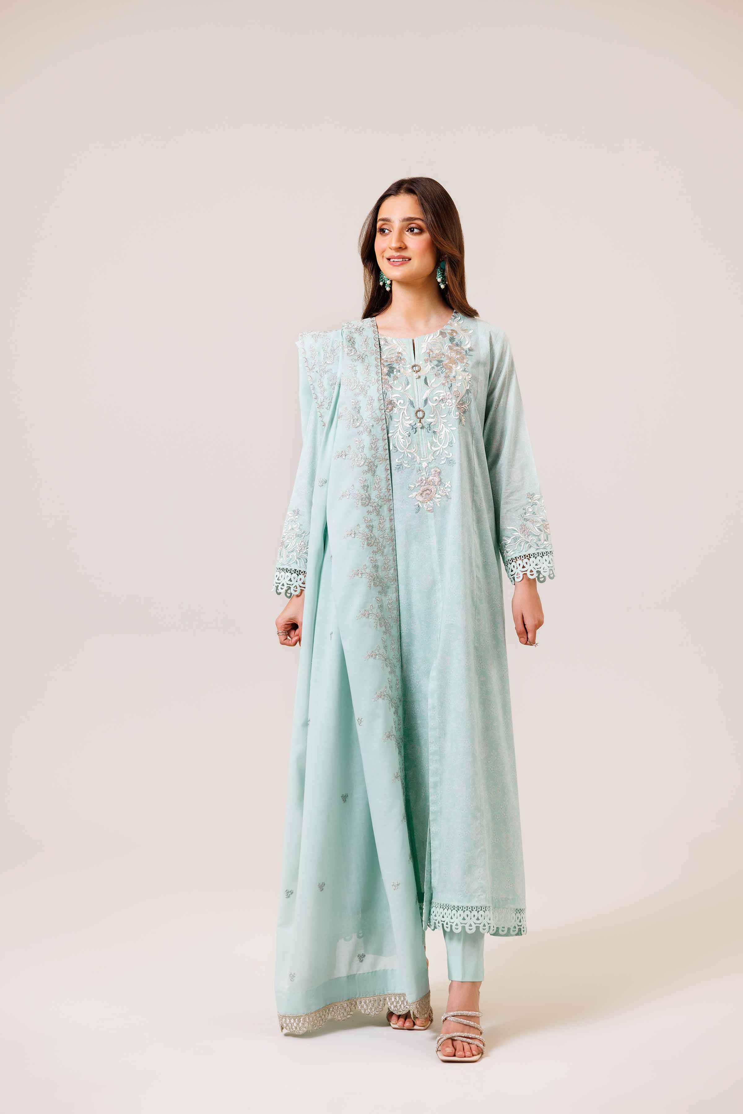 3 Piece - Printed Embroidered Suit - 42401988-1 for Women - Unstitched Collection | Nishat | Shop Online