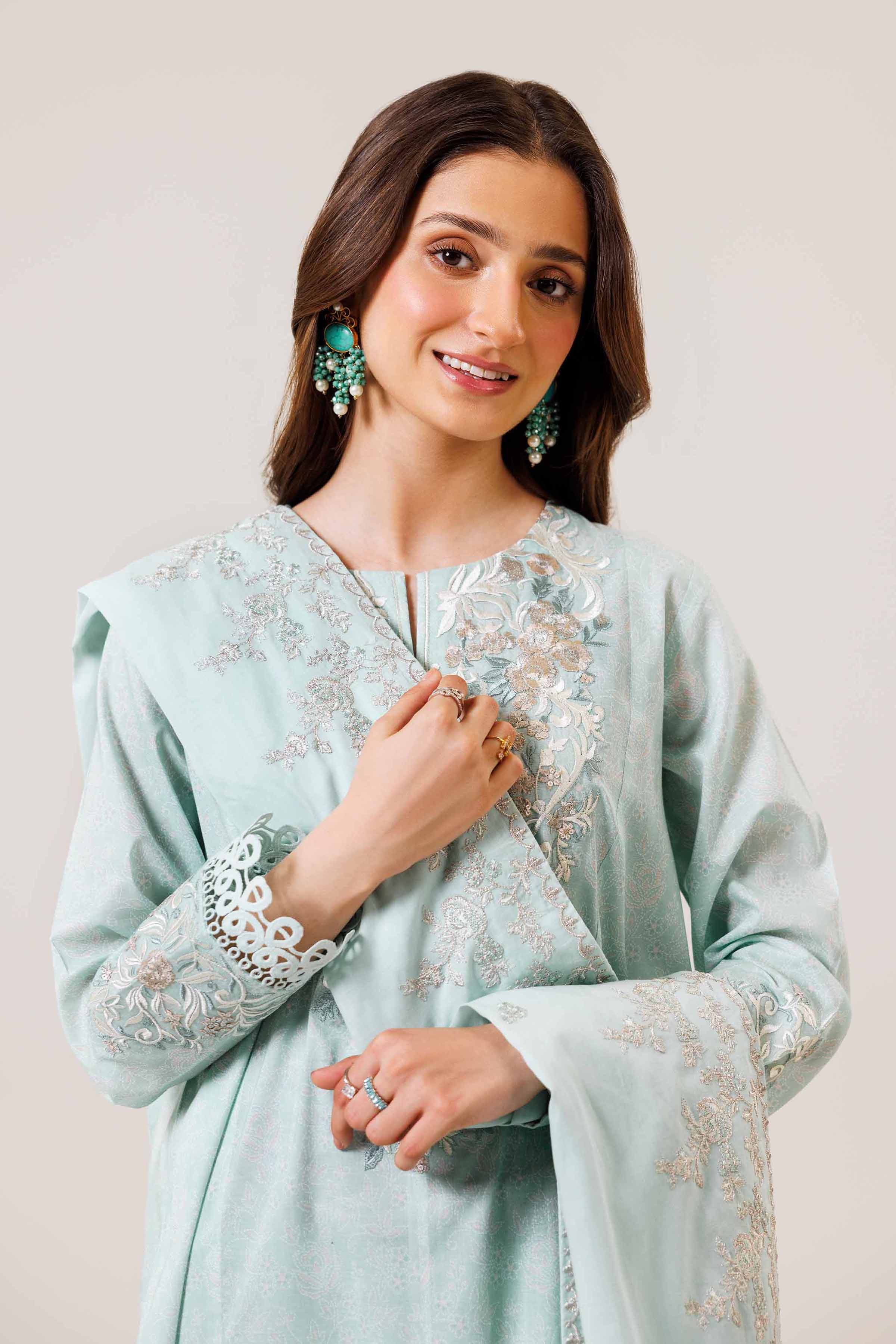3 Piece - Printed Embroidered Suit - 42401988-1 for Women - Unstitched Collection | Nishat | Shop Online