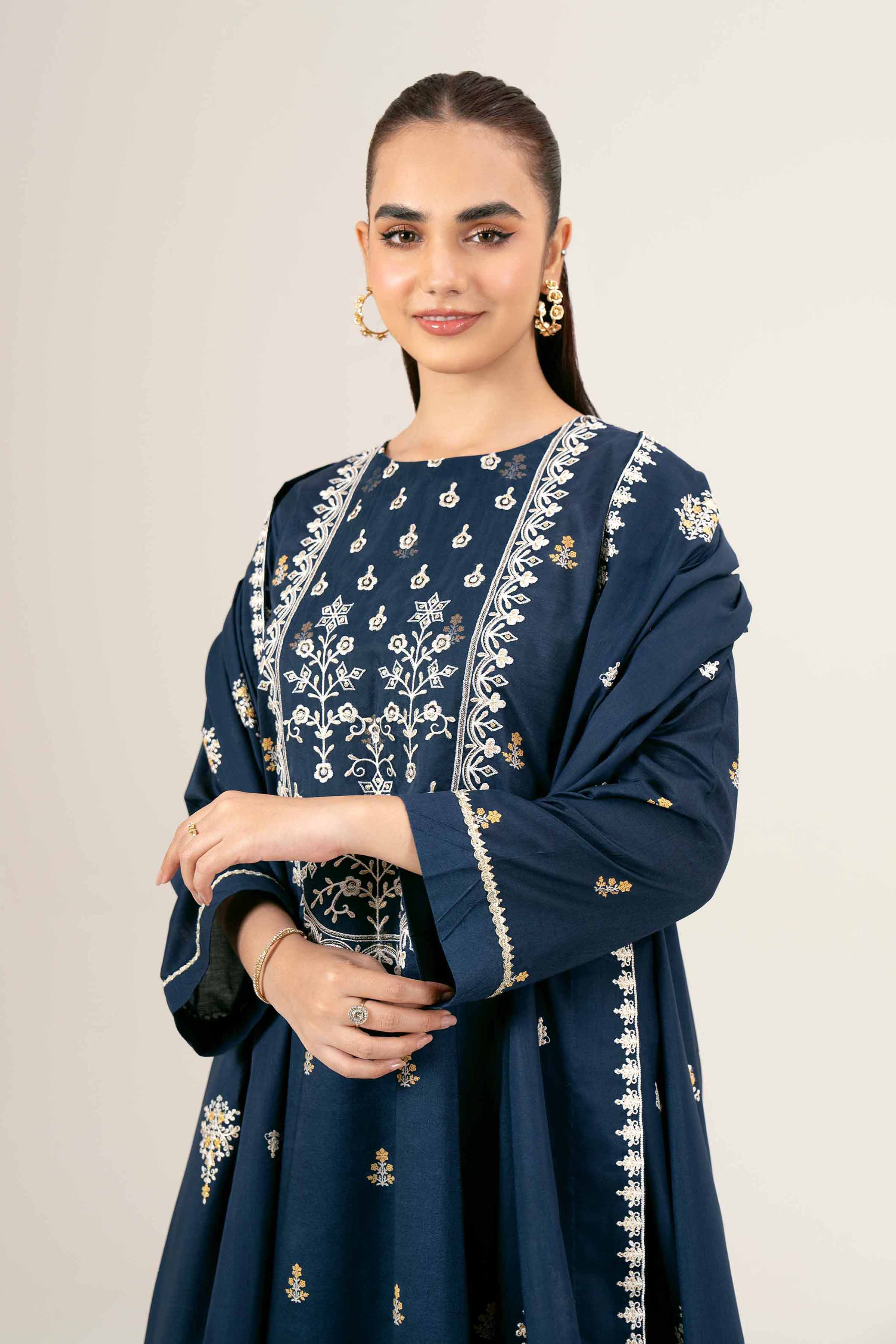3 Piece - Printed Embroidered Suit - 42401989-1 for Women - Unstitched Collection | Nishat | Shop Online