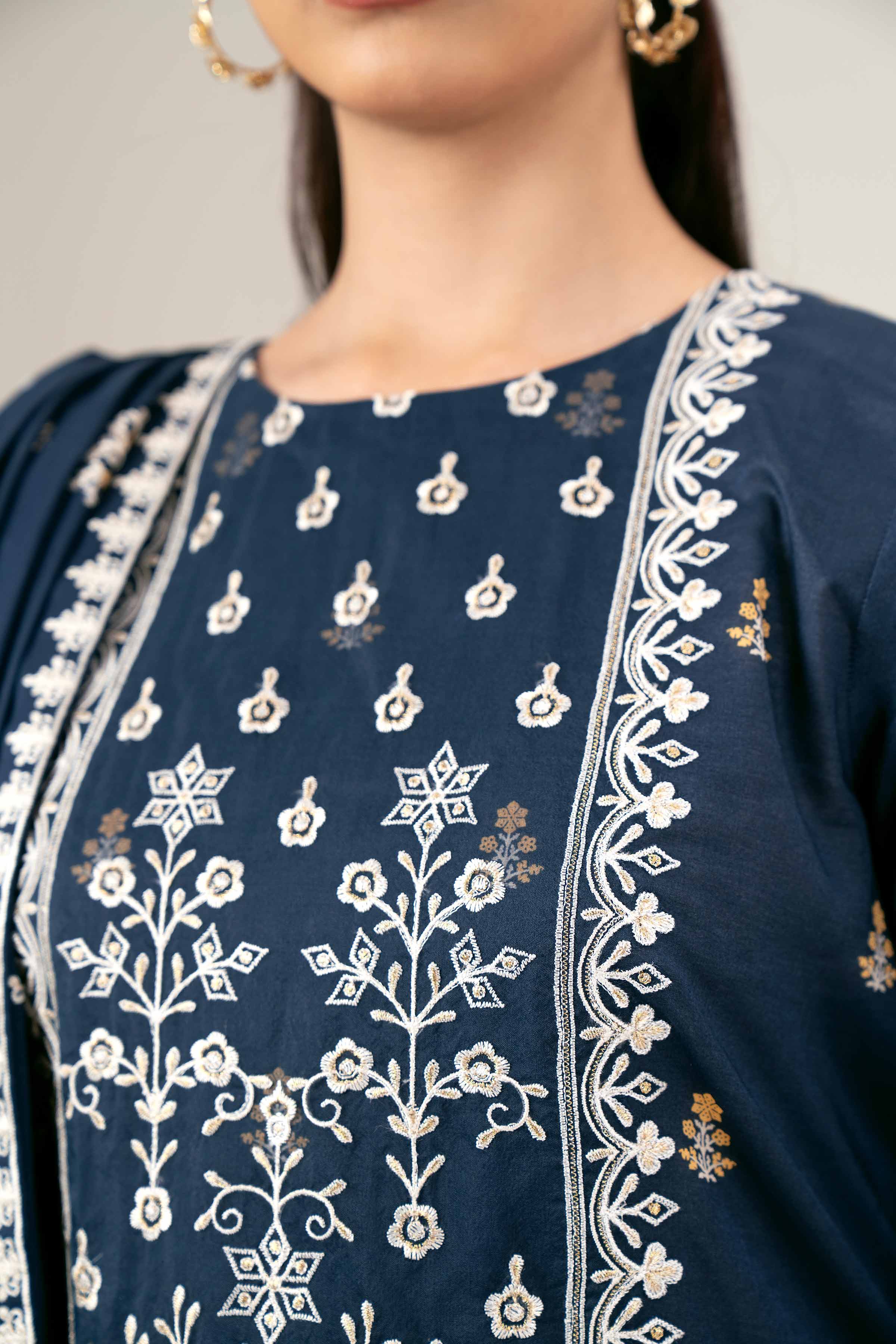 3 Piece - Printed Embroidered Suit - 42401989-1 for Women - Unstitched Collection | Nishat | Shop Online