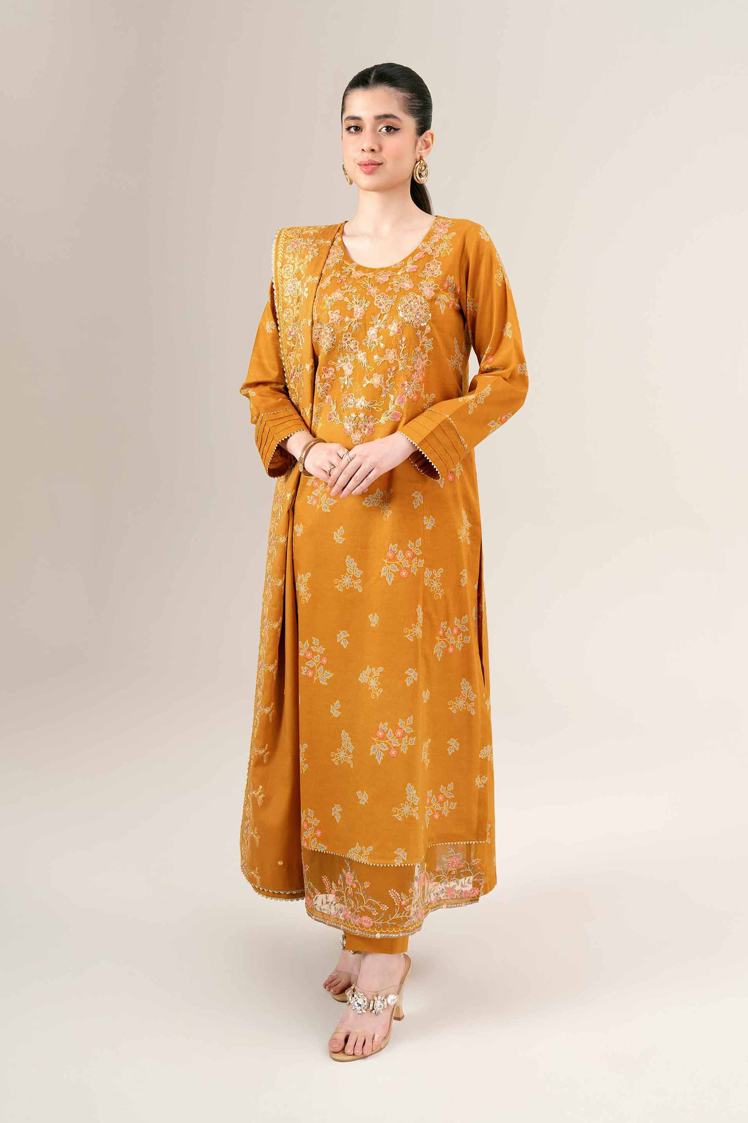 3 Piece - Printed Embroidered Suit - 42401991-1 for Women - Unstitched Collection | Nishat | Shop Online