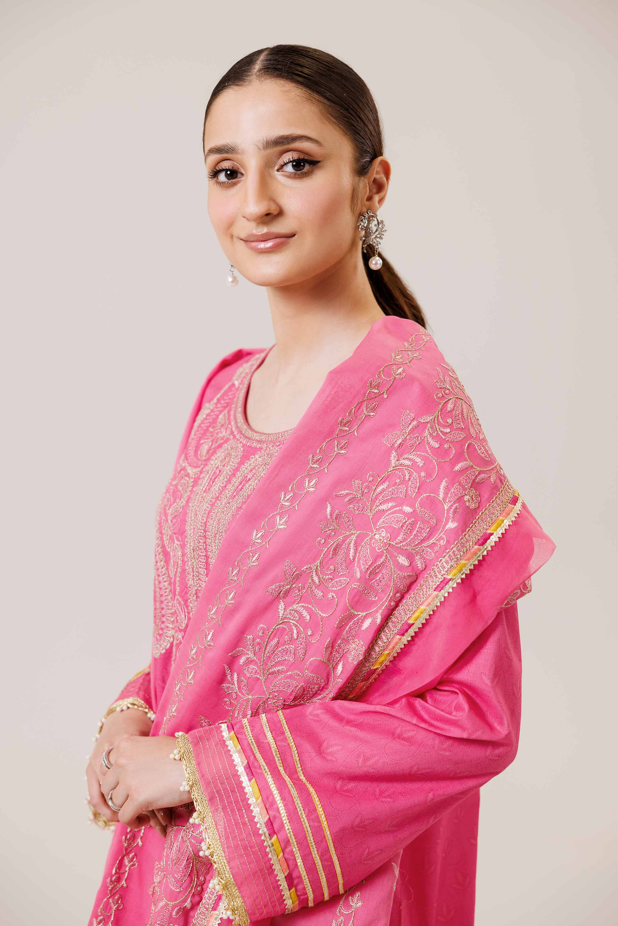 3 Piece - Printed Embroidered Suit - 42401993-1 for Women - Unstitched Collection | Nishat | Shop Online