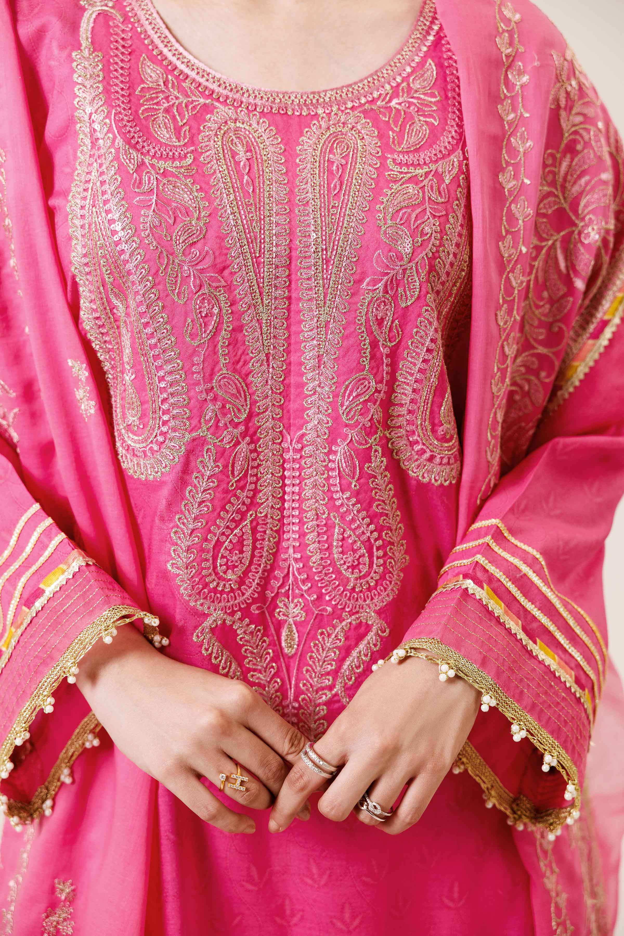 3 Piece - Printed Embroidered Suit - 42401993-1 for Women - Unstitched Collection | Nishat | Shop Online