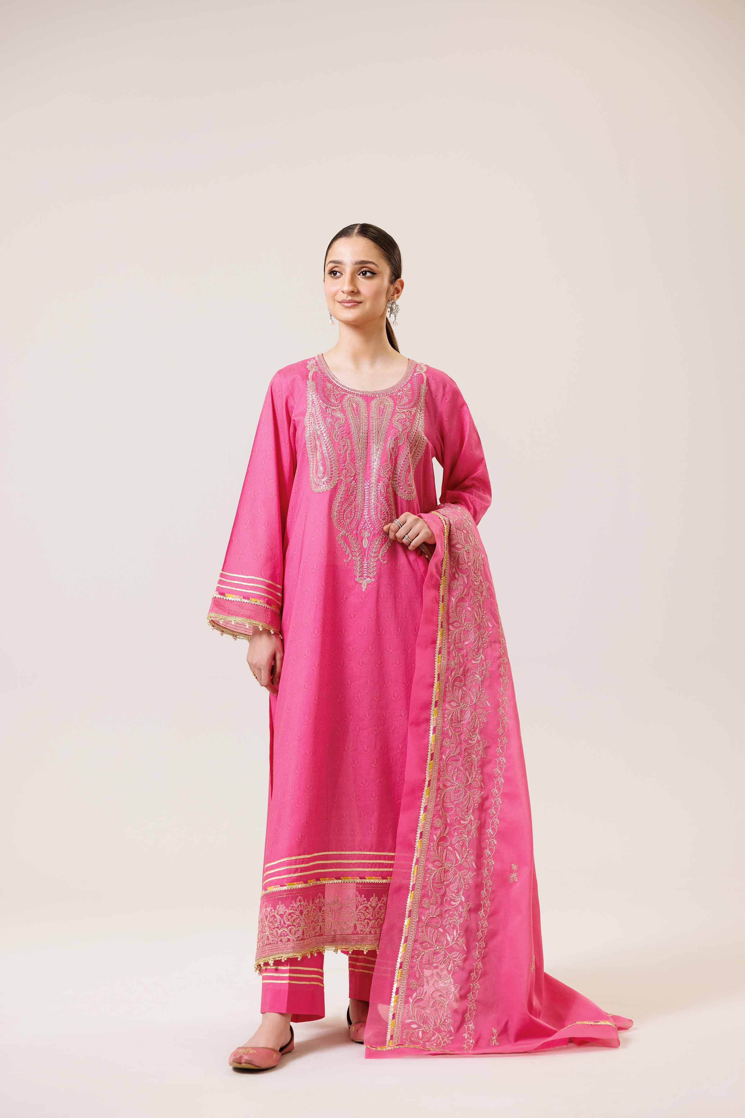 3 Piece - Printed Embroidered Suit - 42401993-1 for Women - Unstitched Collection | Nishat | Shop Online