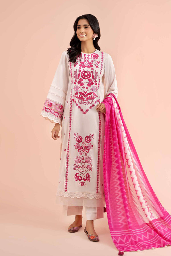 3 Piece Embroidered Suit